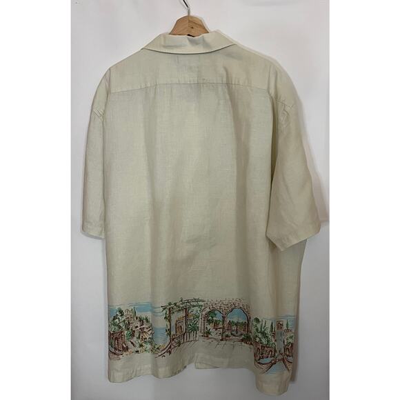 Daniel Cremieux Collection Big and Tall Men's Dress Shirt size 2XL Linen Blend - Picture 3 of 11